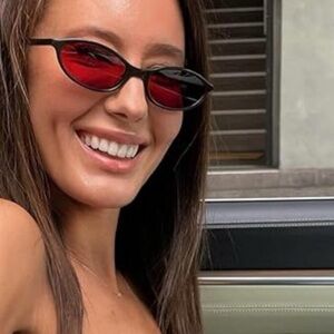 Red Lens Sunglasses new